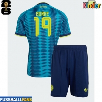 Kolumbien Rafael Santos Borre #19 Auswärts Trikotsatz Kinder WM 2026 Kurzarm (+ Kurze Hosen)